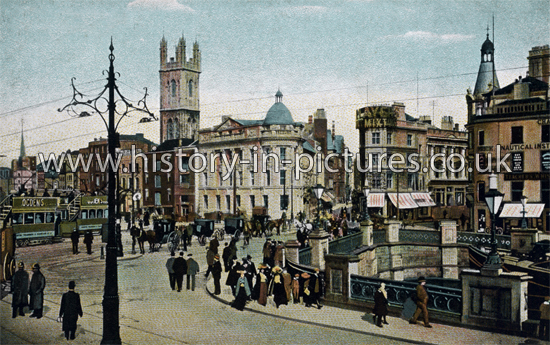 Tram Centre, Bristol. c.1910